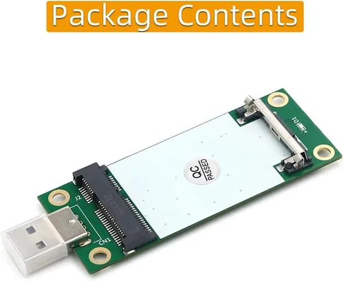Vista 7 de Mini adaptador PCI-E a USB con ranura para tarjeta SIM para transferencia de módulo a interfaz USB