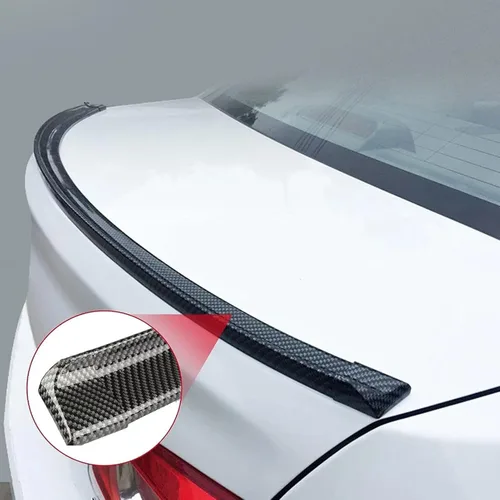 Vista 5 de TuTuYa Juego Universal de Alerón de Maletero de Fibra de Carbono, Kit de Alerón de Labio, 1.5m/4.92ft Alerón Universal para Coche, Barra de Alerón