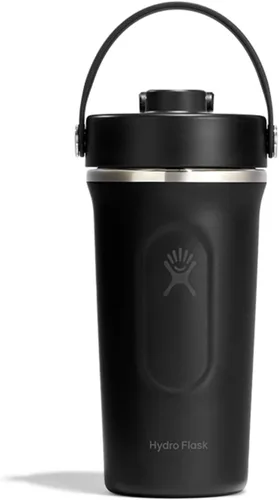 Vista 17 de Hydro Flask Botella agitadora – Botella de gimnasio de acero inoxidable aislada para preentrenamiento y proteína 24 onzas Agave Verde