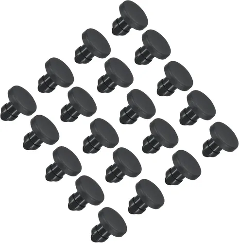 Vista 46 de MECCANIXITY Tapones de silicona con bloqueo de clic para cubrir agujeros de panel, sello de panel de goma tipo empotrado redondo para antepechos