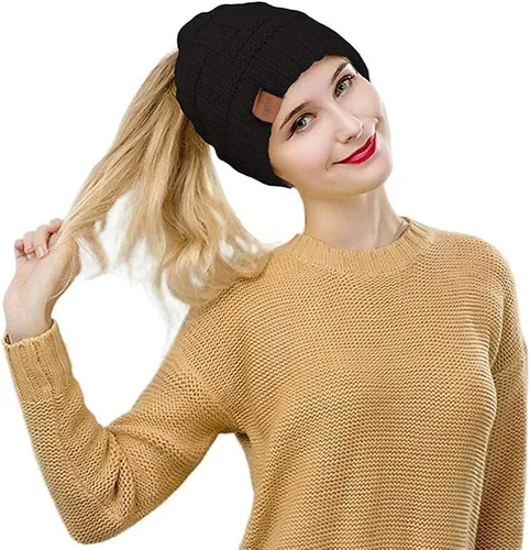 Vista 2 de Rosoz 1 y 2 paquetes de gorros de invierno para mujer