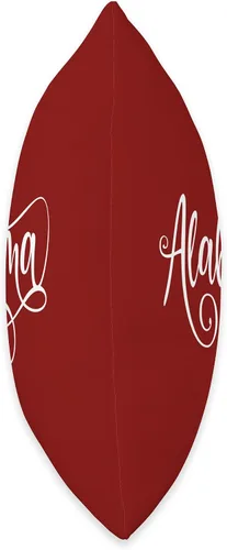 Vista 2 de BDAZ Alabama Bama Fancy White Script Design - Almohada para mujeres y adolescentes, 16 x 16 pulgadas, multicolor