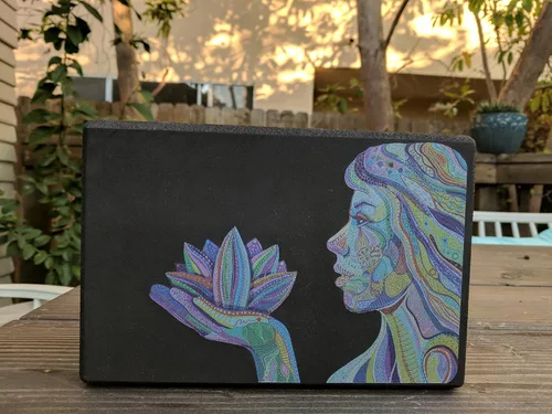 Vista 5 de Embrace el bloque Colorful Mujer Bloque de yoga (Negro)