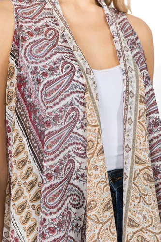 Vista 32 de Scarfand's - Chaleco de cárdigan largo para mujer, ligero, sin mangas, con parte delantera abierta