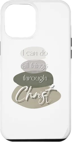 Vista 6 de Funda para iPhone 15 Christian I Can Do All Things Through Christ with Cairn