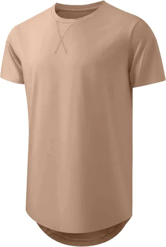 Vista 4 de JMIERR Paquete de 3 camisetas de algodón Hipster Hip Hop de cuello redondo para hombre