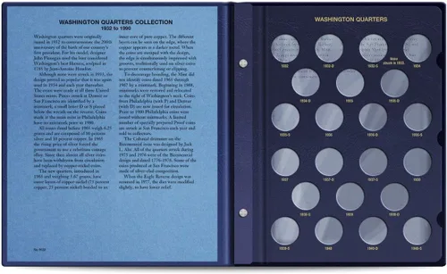 Vista 9 de Whitman Álbum de monedas del cuarto de Washington de Estados Unidos 1932 - 1990 #9122