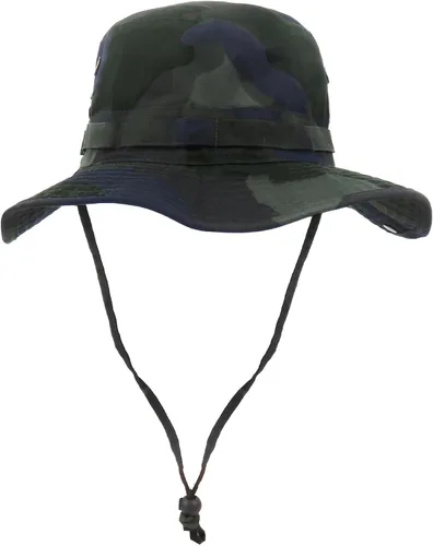 Vista 18 de Sombrero de pescador de ala ancha con protección UV, sombrero Boonie, sombreros de pesca, senderismo, safari, sombreros al aire libre para hombres