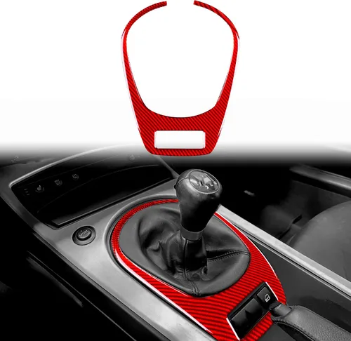 Vista 10 de Fibra de carbono, compatible con accesorios BMW, marco de panel de engranajes de consola central, cubierta de perilla de palanca de cambios, caja