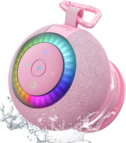 Vista 11 de Bluetooth Shower Speaker IPX7 Waterproof: Removable Suction Cup, Blue Azul