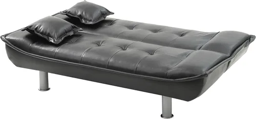 Vista 4 de Glory Furniture Sofá cama futón, color negro