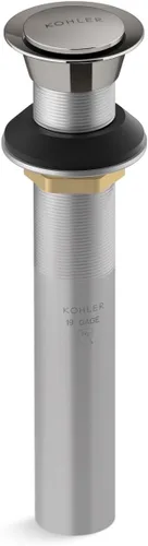Vista 9 de Kohler K-33151-2BL Desagüe para lavabo de baño sin desbordamiento, bronce ennegrecido