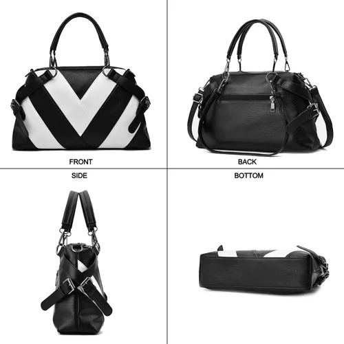 Vista 4 de Bolso de mano para mujer, bolso cruzado con asa superior, bolso tipo cartera