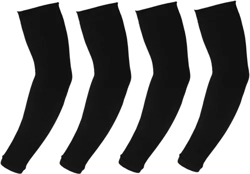 Vista 10 de Eutuxia Mangas deportivas de compresión con protección solar UV para hombres y mujeres