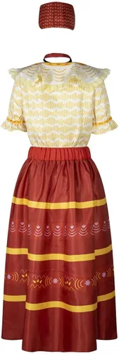 Vista 5 de Mirabel Dolores Pepa Luisa Costume Dress for Women Adult Madrigal Family Cosplay Outfit with Accessories for Halloween