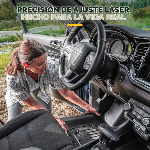 Vista 3 de Husky Liners Weatherbeater Alfombrillas para piso Compatible con Chevrolet Silverado y GMC Sierra 1500 2014-2019, 2019 LD; Silverado/Sierra Negro