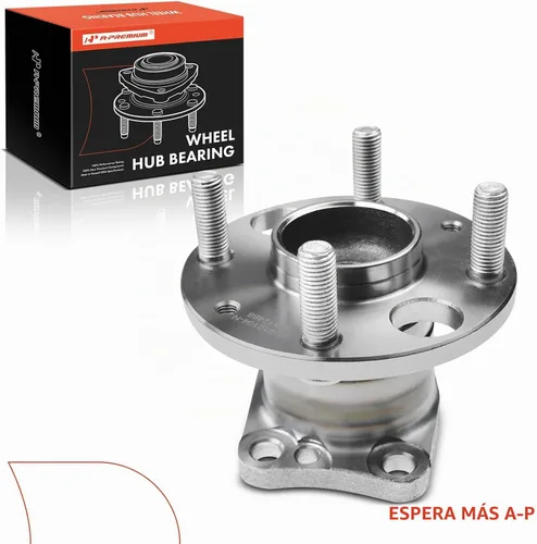 Vista 9 de A-Premium Cojinete de rueda trasera y conjunto de cubo con ABS y 5