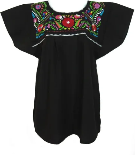 Vista 2 de Artesanias FR Leos Mexican Imports Mexican Puebla Blusa