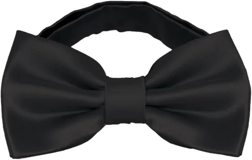 Vista 2 de Platinum Hanger Mens Classic Pre-Tied Satin Formal Tuxedo Bowtie Adjustable Length Large Variety Colors Available