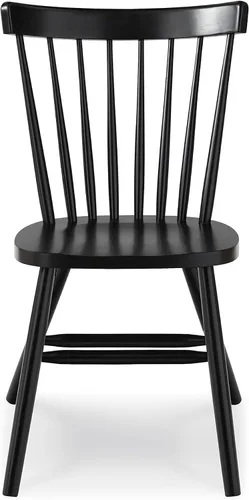 Vista 4 de International Concepts Silla Copenhagen con patas lisas, color negro