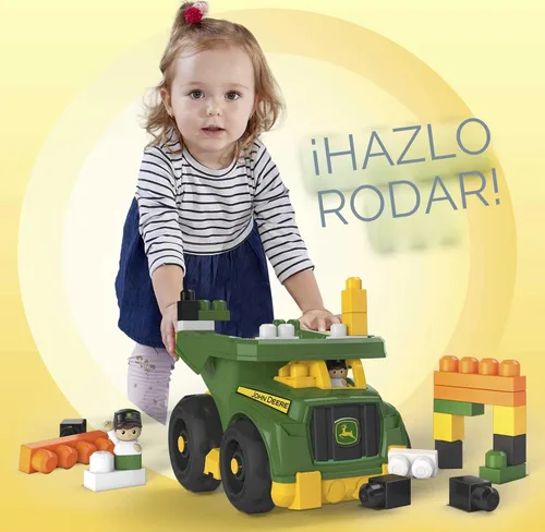 Vista 4 de MegaBloks John Deere Dump camión, verde