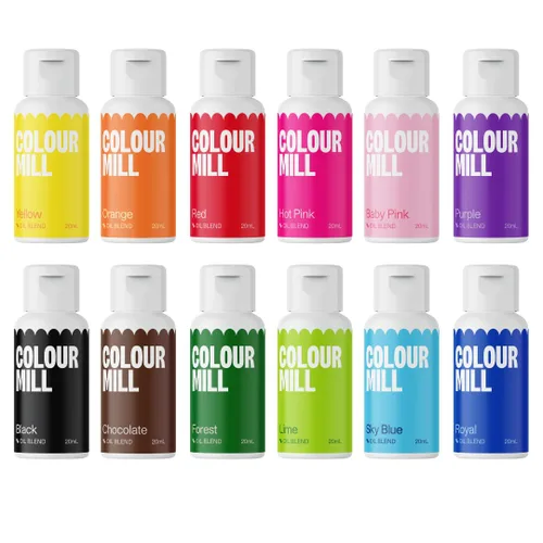 Vista 13 de Colour Mill Colorante para alimentos a base de aceite, 20 mililitros. Cada uno de 6 colores: Baby Blue, Navy, Royal, Sky Blue, Teal y Tiffany