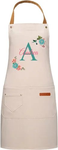 Vista 8 de DIY Custom Name & Initial Kitchen Apron for Men & Women