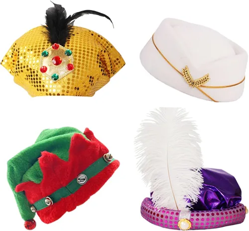 Vista 3 de 12 sombreros divertidos surtidos para fiesta loca para adultos y adolescentes, accesorios de cabina de fotos, accesorios de disfraces