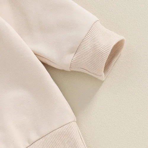 Vista 5 de DNOMAID YZARC Conjunto de ropa de 2 piezas de sudadera con bordado de trébol de la suerte para niños pequeños y niños pequeños