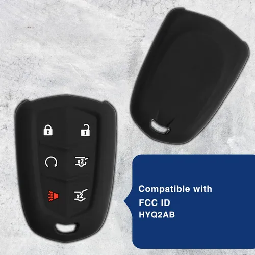 Vista 5 de KeyGuardz - Funda protectora de goma suave para Cadillac Escalade HYQ2AB