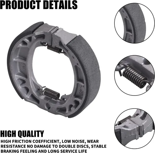 Vista 3 de Zapata de freno compatible con 6.5 Hp 196cc MB165 MB200 BT200X CT200U Motorsports Mini Bike CRF70 TaoTao GY6 49cc 50cc Scooter Ciclomotor ATV
