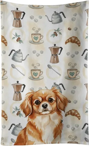 Vista 51 de Caroline's Treasures Afghan Hound - Toalla de cocina para barra de café, terciopelo frontal y lazo de algodón, lavable a máquina Sabueso afgano