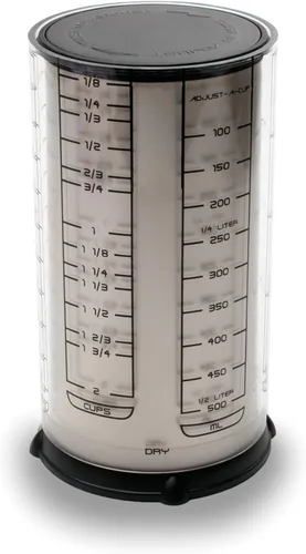 Vista 2 de KitchenArt Professional Series 2 Cup Adjust-A-Cup, Champagne Satin, Ajustable, 1/8 a 2 tazas