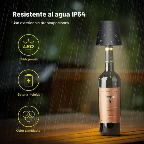 Vista 4 de 2025 Nueva Lámpara Inalámbrica para Botellas - Luces LED para Botellas de Licor y Vino, Pantalla Inalámbrica, Luz Superior para Botella de Whisky