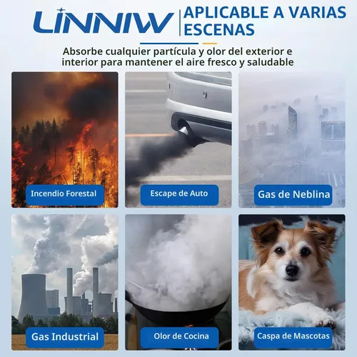 Vista 11 de Paquete de 2 filtros de aire G3 para repuestos de purificador de aire AME