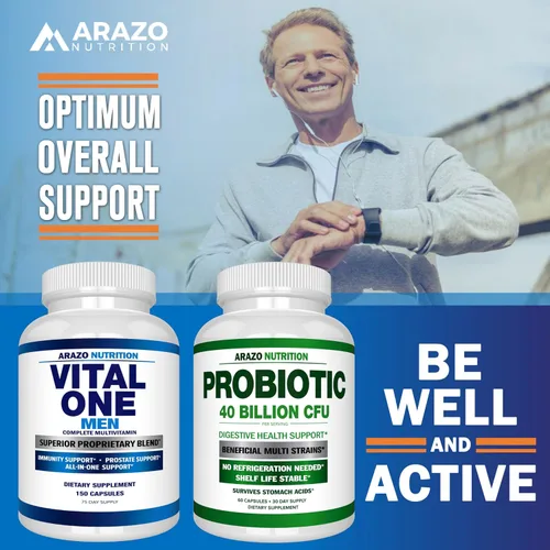 Vista 6 de Vita One para hombre, suplemento integral multivitamínico diario, 150 Cápsulas Veganas, Bioscience Nutrition