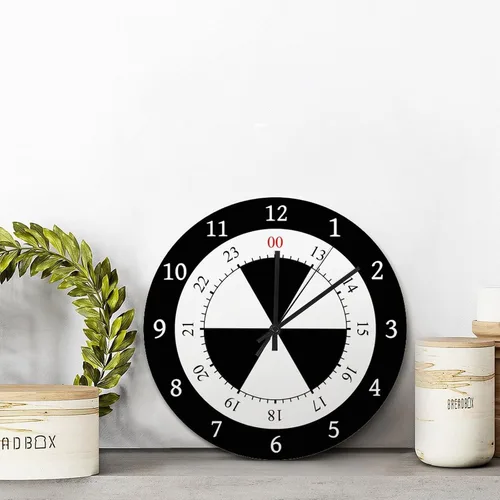Vista 122 de Reloj de pared de guitarra acústica con aspecto de madera natural, reloj de madera rústico y elegante, 10 silenciosos, sin tictac, de cuarzo