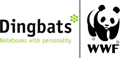 Vista 10 de Dingbats* Cuaderno de Escritura Liso Wildlife A5 - Tapa Dura de Cuero Vegano - Ideal para Trabajo, Viajes - Bolsillo, Cierre Elástico y Marcapáginas