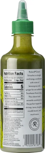 Vista 2 de Roland Foods Salsa de chile verde Sriracha, comida importada especial, 17 onzas, paquete de 1