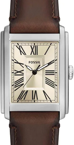 Vista 4 de Fossil Reloj de tres manecillas de acero inoxidable de cuarzo Carraway para hombre