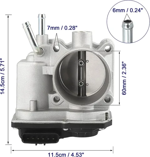 Vista 5 de X AUTOHAUX 22030-0D031 22030-22041 Asamblea electrónica del cuerpo del acelerador para Toyota Matrix Corolla 2005-2008 para Pontiac Vibe 2005-2008