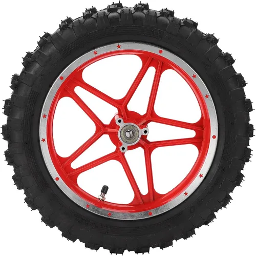 Vista 10 de Conjunto de rueda trasera, rueda trasera de 2.5 a 10 pulgadas, repuesto antideslizante para mini moto de cross de 2 tiempos (azul)