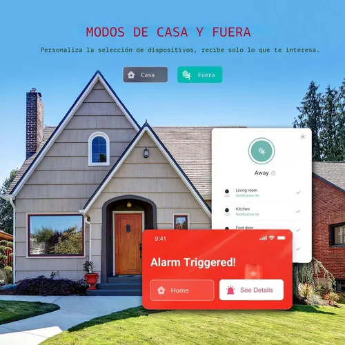 Vista 9 de YI 2K Cámara de seguridad al aire libre, visión nocturna a color, detección
