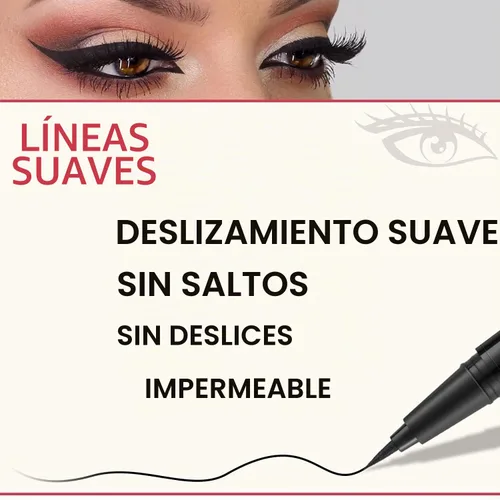Vista 3 de LAVONE Kit de lápiz de sello para cejas, kit de maquillaje triple con lápiz de ceja impermeable, delineador, pomada de cejas y cepillo de cejas