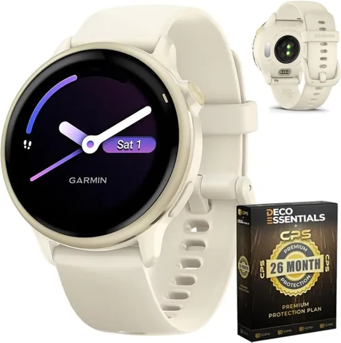 Vista 11 de Garmin 010-02985-00 VIVOACTIVE 6 Reloj inteligente para salud y fitness con GPS, color negro con banda de silicona, paquete con 2 años de protección