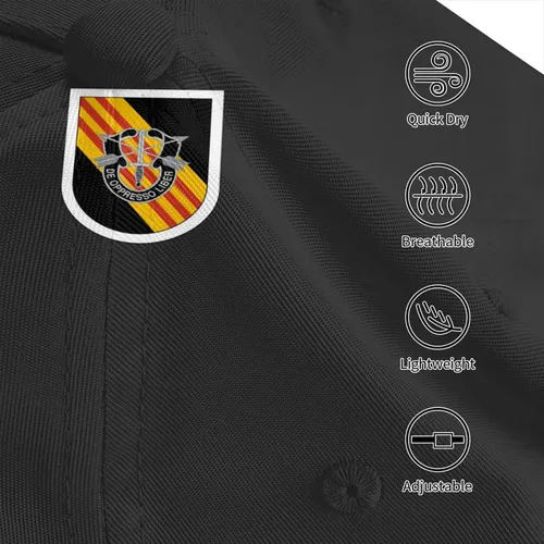 Vista 6 de 1st Special Forces Group Gorra de béisbol para hombre y mujer, ajustable, informal, transpirable, para exteriores, gorra de camionero, gorra