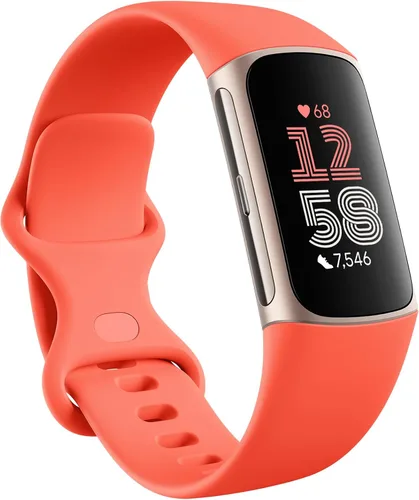 Vista 8 de Fitbit Charge 6 - Rastreador de actividad física con frecuencia cardíaca, GPS, obsidiana