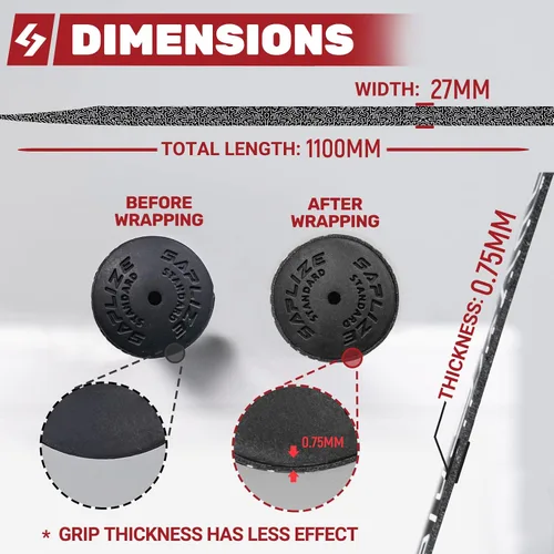 Vista 5 de SAPLIZE Cintas de Envolvimiento para Grip de Golf, Paquete de 3 o 15 Cintas de Sobregrip de PU Adhesivas, Nueva Solución de Regripping para Grips