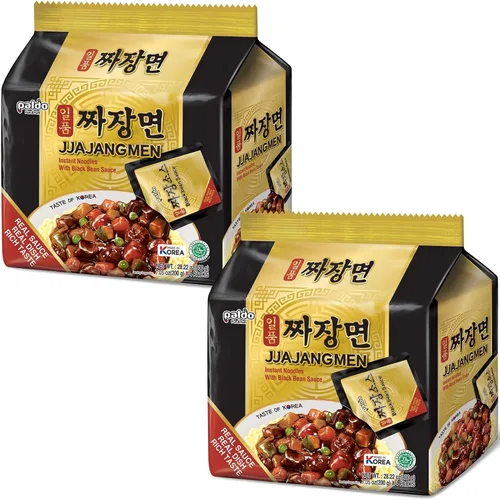 Vista 3 de Paldo Jjajangmyeon, Fideos Chajang instantáneos coreanos 7.05 onzas (7.05 onzas (paquete de 8))