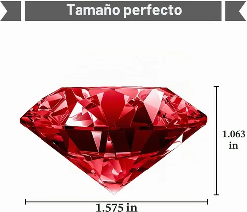 Vista 2 de Pisapapeles con gemas piratas de diamantes de cristal de 1.5 pulgadas, 10